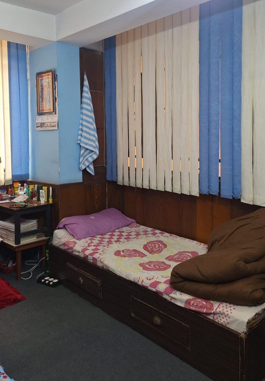 Comfortable hostel room with modern amenities